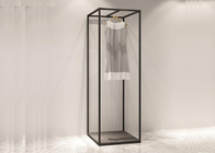 RAL Black Color Commercial Clothes Racks And Stands For Shops Or Showrooms