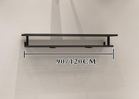Customized Shop Wall Shelf Clothes Display Stand With Iron Matt Black
